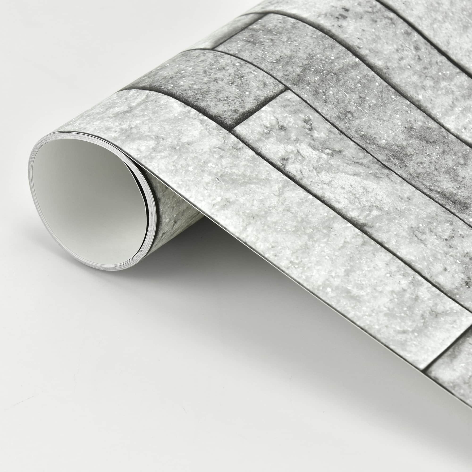 Brewster Gray Stone Peel & Stick Backsplash